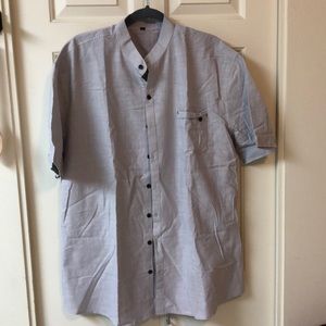 Short sleeve linen shirt